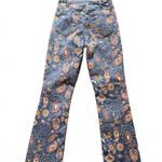 New Mother The Hustler Flood Women's Printed Jeans Size 25 Blue Photo 3