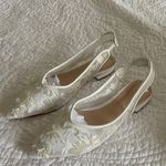 Beaded Bridal Flats White Size 8 Photo 0