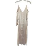 Obando Collecive Cream High Low Satin Sleeveless V Neck Tank Top Women's sz 12 Photo 5