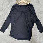 Athleta NWT Threadlight Asym Relaxed Longsleeve Shirt in Constellation Black XL Photo 5