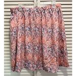 MODBE Floral Peach/White Chiffon Short Skirt Ruffle A Photo 1
