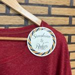 Sunshine & Rodeos Burgundy Camo Stripe‎ Top Size 3X Red Photo 3