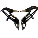 Betsey Johnson Y2K VTG. ‎ CLEAR HEEL BLACK STRAPPY HEELS SIZE 8 Photo 3