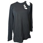 LAMade Distressed Oversized Cotton Sweater Grunge Casual Size XS Black Photo 6