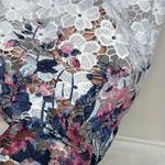 Ricki's Pink and White Lace Floral Tank Top Size L Photo 2