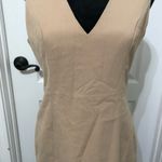 Commense‎ Women's Sheath Dress Size Medium Beige V Photo 2