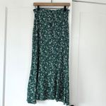 Reformation Bea Midi Foral Skirt Green White Blue Boho Bohemian minimalist Photo 6