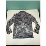 Adidas Women's Gray Camo Print Full Zip Track Jacket Athletic Warm Up Coat Photo 7