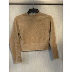 Aerie Offline  Crop Top Womens Gold Long Sleeve Ribbed Round Neck Workout NEW Photo 5