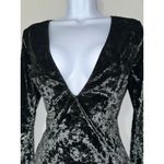Victoria's Secret  DEEP V NECK BLACK VELVET LONG SLEEVE OPEN BACK BODYSUITSIZE M/L Photo 3