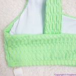 NEW Seea x Free People Georgia bikini top, green, S Green Photo 11