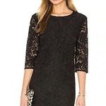 Equipment  Femme x Revolve Black Lace Elbow Sleeve Dress Size Medium Photo 0