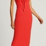 House of Harlow 1960 crochet knit bright orange/red midi dress w front cutouts Orange Size M Photo 0