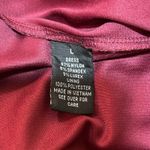 Women's Cranberry Red Lace Skater Dress Size Large Retro Christmas Holiday Party Photo 10