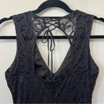 Bisou Bisou Michelle Bohbot Black Sleeveless Lace Overlay Dress Size 4 Photo 4