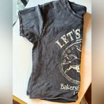 Vintage Crop Top Let's Rodeo Graphic‎ Tee SizeL Black Size L Photo 2