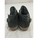 Vince Camuto Womans Size 8.5 M Black Leather Vented Zip Block Heel Bootie Photo 4