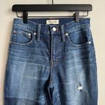 Madewell Cali Demi Boot Raw Hem Patchwork Jeans 26 Photo 3