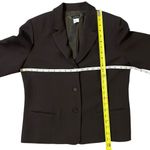 J.Crew Vintage  100% Wool Blazer Suit Jacket Brown Classic Chic Career Womens 10 Photo 4