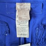 Chico's Chico’s Secret Stretch Waist Casual Straight Leg Crop Pants in Royal Blue Grotto Photo 9