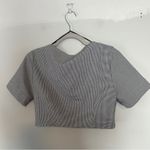 House of Harlow 1960 Houndstooth Black White Button Front Top NEW Gray Size 6 Photo 5