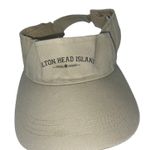 Hilton Head Island Visor Hat Cap Adjustable Cotton Camp Golf Tennis Holiday Brown Photo 1