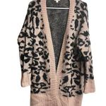  Open Front Cardigan from Dreamers by Debut Animal Print Size Small Photo 0