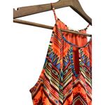 GB Orange Multicolor Geometric Print Halter Neck Maxi Dress Photo 1