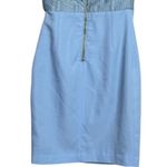 Asilio Bound To Be Wild Sleeveless Halter Mini Dress XS Ruffled Back Ice Blue Photo 7