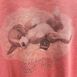 Vintage 90s Pink Dog Myrtle Beach Bum Crewneck Sweatshirt USA Made XL Unisex Photo 1