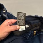 7 For All Mankind Women's Crop Flare Jeans Size 27 Dark Blue Denim Photo 6