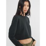 Aritzia  Sunday Best Baby Relaxed waffle-knit longsleeve In Heather Gray Photo 5