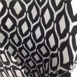 H&M  Black& White Trapeze Diamond Pattern Shirt Dress Photo 7