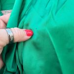 Vintage 80s Mary Kay Navy Blue Green Blazer Slinky Blouse and Tank Set 2P Photo 12