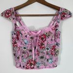 Victoria's Secret Victoria’s Secret Pink Floral Lace Mesh Corset Top Size S Photo 0