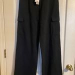 BP NWT Black Wide-Leg Cargo Pants S Athleisure Casual Minimalist Photo 1