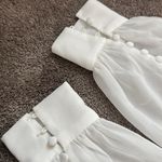 Lulus  My Whole Heart White Long Sleeve Wrap Dress SIZE L Photo 5