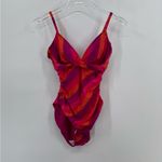 Ralph Lauren Lauren  Painted Stripe Underwire Tummy-Control One-Piece Swimsuit‎ 4 Photo 2
