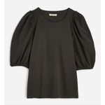 Madewell | NWT Puff-Sleeve Sweatshirt Tee in Dark Surplus Gray | Sz XS Photo 0