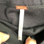 Free People  Black Ponte Knit Classic Mini Skirt W-405 Sz S Photo 5