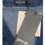 Nasty Gal 𝅺 Denim Button Down Bell Sleeve Belted Dress or Jacket. NWT! Size 4 Photo 3