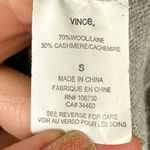 Vince Color Block Wool Cashmere Bateau Sweater Small Oversized Boxy Grey Cream Photo 9