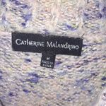 Catherine Malandrino  White,‎ Pink and Blue Knit Sweater Size Medium Photo 3