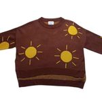 Compania Fantastica Crew Neck Sweater Knit Sunshine Suns Size SMALL Photo 3