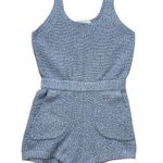 FP Beach FREE PEOPLE Declan Sweater Knit Romper Womens Size Small Blue Summer Photo 0