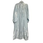 Vintage Arie Women's Nightgown Lingerie Silky Feel Embroidered Blue Size M Size M Photo 3