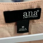 a.n.a  Light Peach Sleeveless Blouse with Lace Trim Photo 3