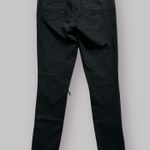 AMIRI Womens Black MX1 Moto Edgy Ripped Leather Patch Zipper Hem Skinny Jeans Size 28 Photo 4