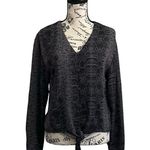 C&C California C & C California Women’s Reptile Snake Print Vneck Button Up Long Sleeve Blouse Photo 1