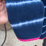 Simply Southern Cozy  Striped Navy Blue and White Fleece Pullover Photo 5